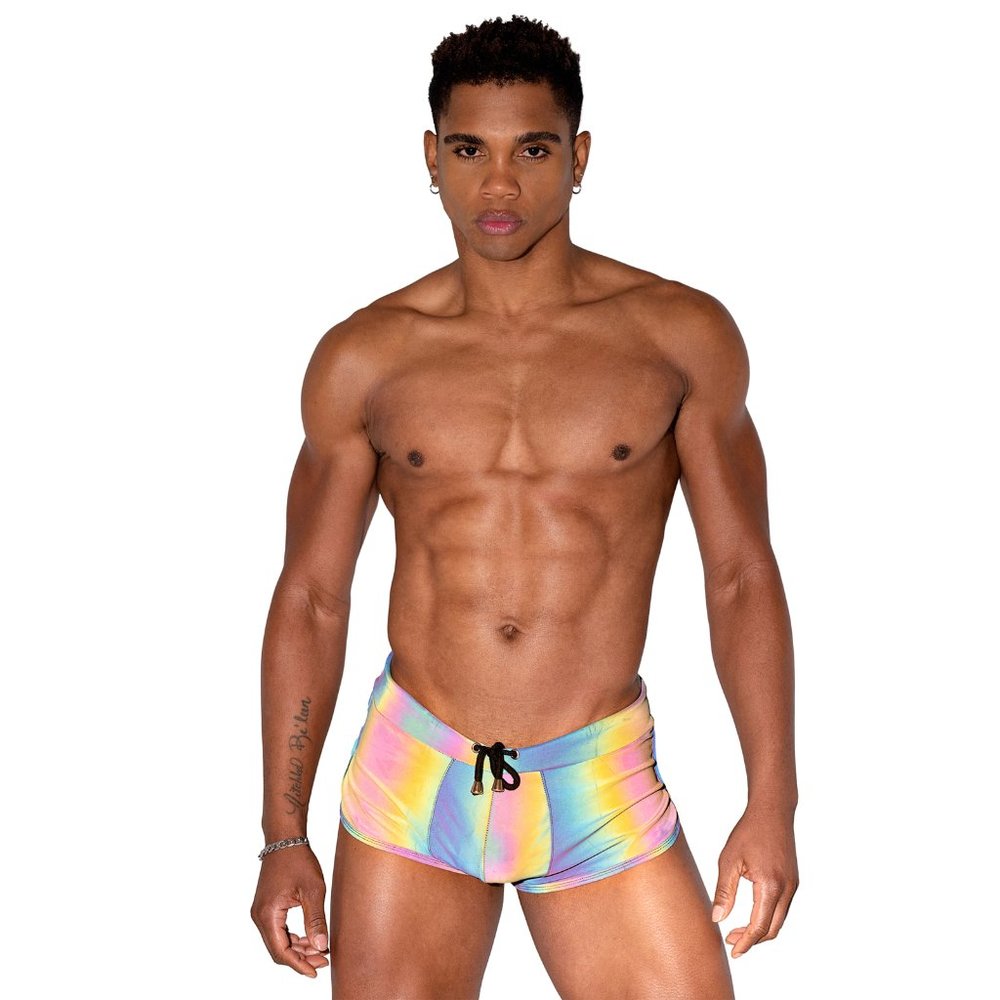 Reflective Runner Style Shorts with Drawstring - Picture 11 of 15